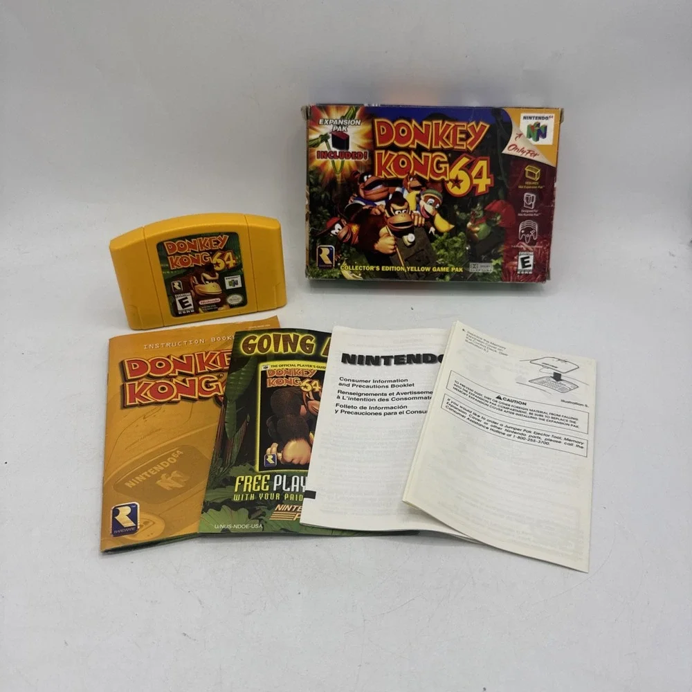 Donkey Kong 64 N64 Nintendo No Expansion Pak CIB